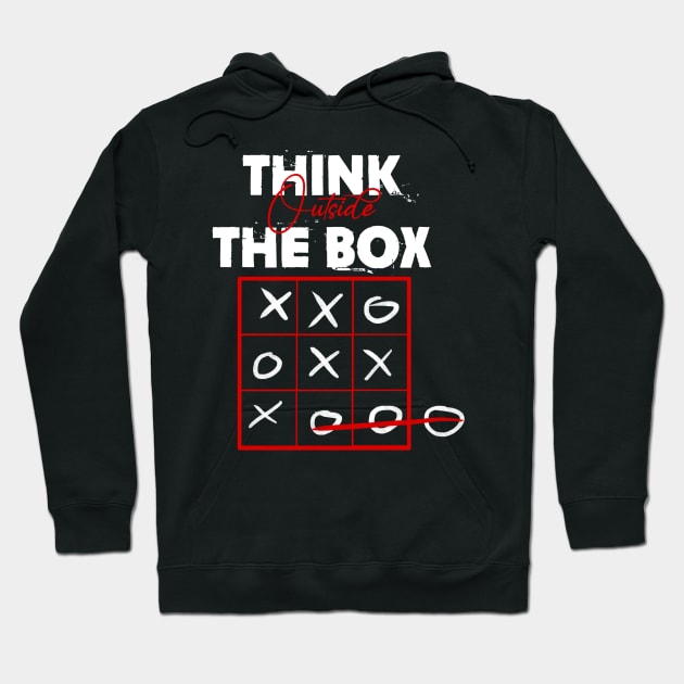 Think outside the box Hoodie by SAN ART STUDIO 